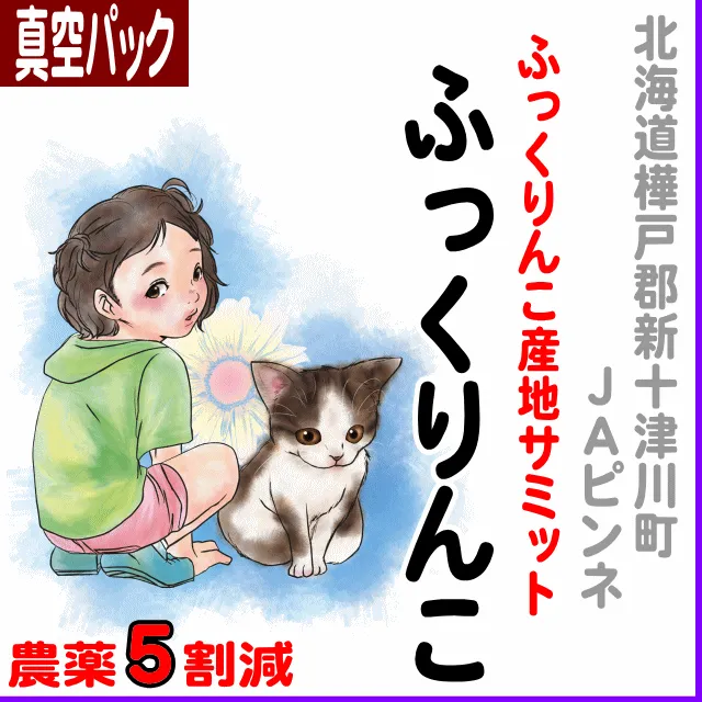 【真空パック】北海道(JAピンネ)ふっくりんこ-農薬5割減