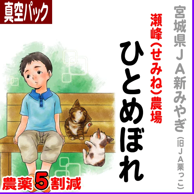 【真空パック】宮城県(JA指定なし)ひとめぼれ-慣行栽培