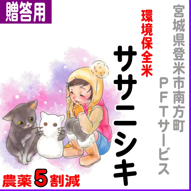 【ご贈答用5kg】宮城県(JAみやぎ登米)ササニシキ-5割減