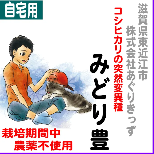 【ご自宅用5kg】滋賀県(東近江市)みどり豊-栽培期間中不使用